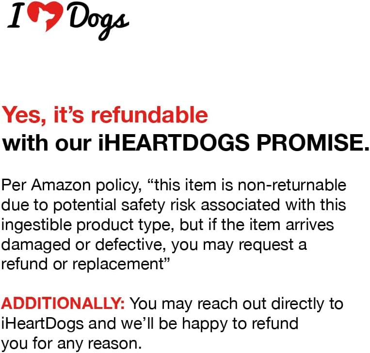 iHeartDogs 3-in-1 Probiotic for Dogs with Pumpkin for Improved Digestion & Gut Health - Dog Probiotics and Digestive Enzymes, 90 Count : Pet Supplies