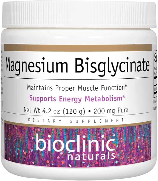 Bioclinic Naturals - Magnesium Bisglycinate · 200 Mg 4.2 Oz. Powder