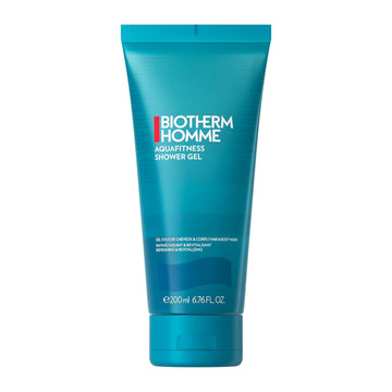 Biotherm Homme Aqua Fitness Shower Gel, A Shower Gel For Men, With Biotech Plankton, Cleanses And Hydrates Body & Hair, Refreshing And Revitalizing Foam, 6.8 Fl. Oz