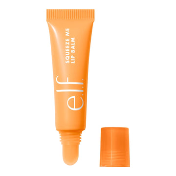 E.L.F. Squeeze Me Lip Balm, Moisturizing Lip Balm For A Sheer Tint Of Color, Infused With Hyaluronic Acid, Vegan & Cruelty-Free, Peach