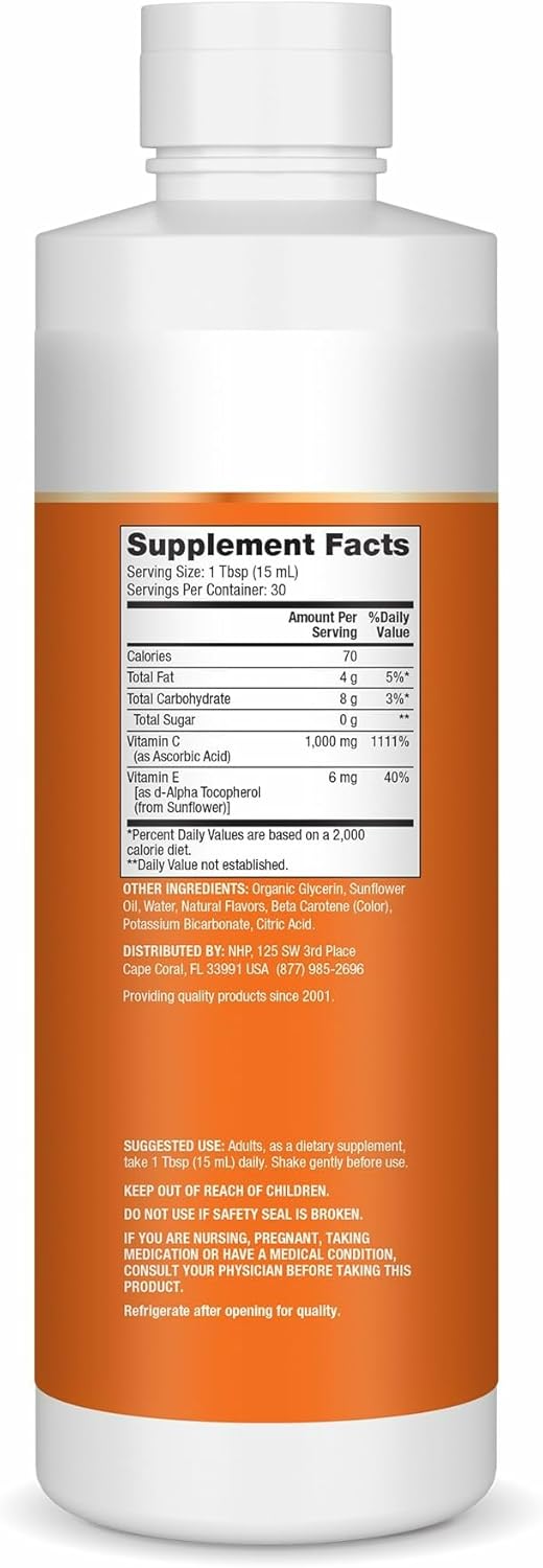 Dr. Mercola Liposomal Vitamin C, 1,000 Mg Per Serving, Liquid Dietary Supplement, 15.2 Fl. Oz (450 Ml), Citrus Vanilla Natural Flavor, Non Gmo, Gluten Free, Soy Free