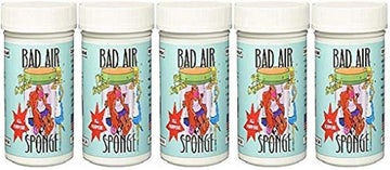 Bad Air Sponge neutralizes and absorbs odors 14oz, 14 Ounce (Pack of 5), clear 5 Count