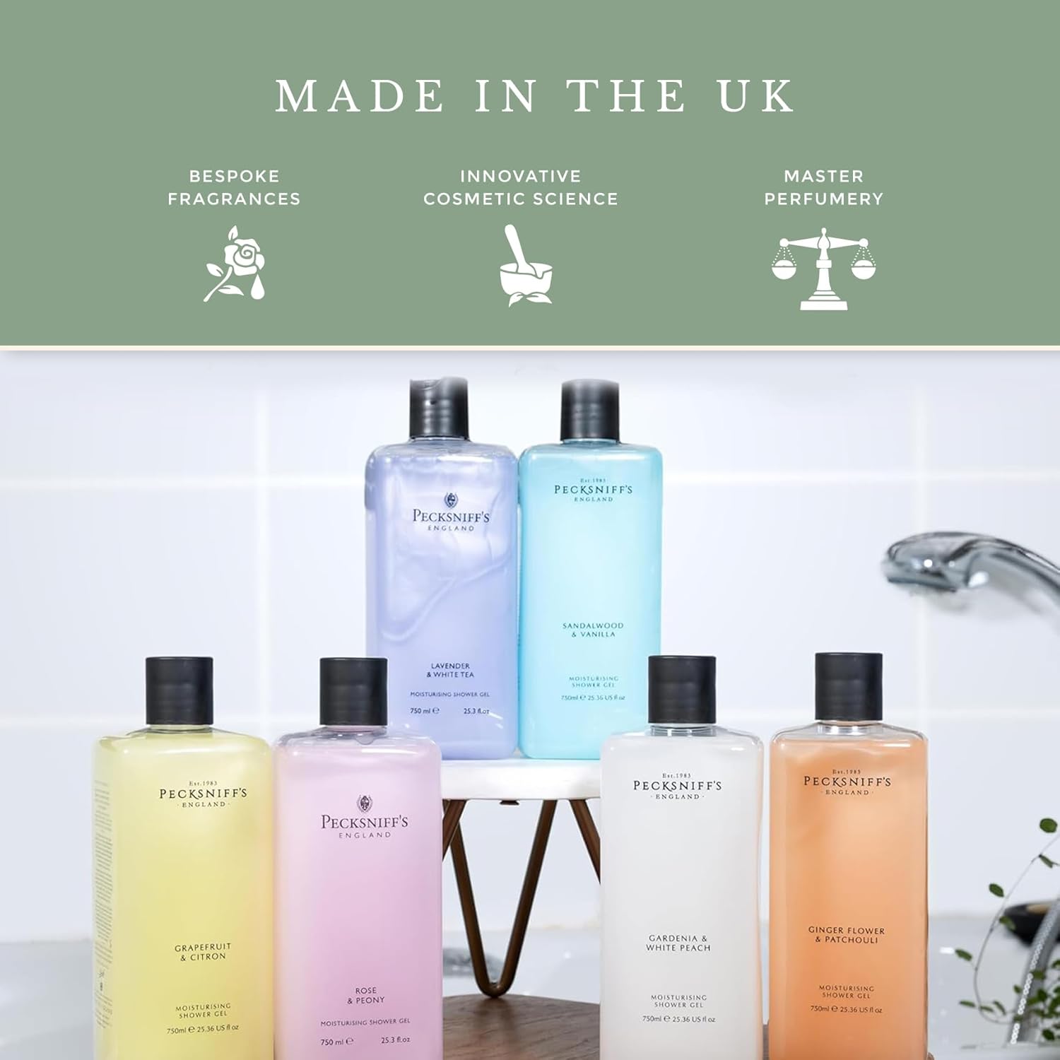 Pecksniff'S Moisturizing Hand Wash Refill, 1000 Ml/33.8 Fl Oz - Gentle And Luxuriously Fragranced, Spa-Like Experience In A Bottle (Rose & Peony) : Beauty & Personal Care