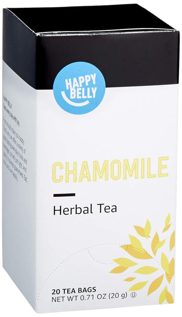 Happy Belly Chamomile Herbal Tea Bags, 20 Count