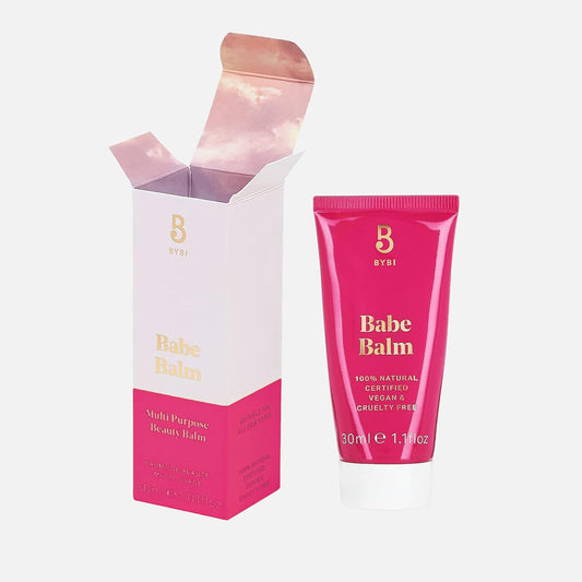 Bybi Beauty Babe Balm - Softening, Repairing And Soothing Occlusive Balm For Dry, Flaky & Sensitive Skin - Contains Shea Butter, Coenzyme Q10 & Camelia Seed Oil - 30Ml