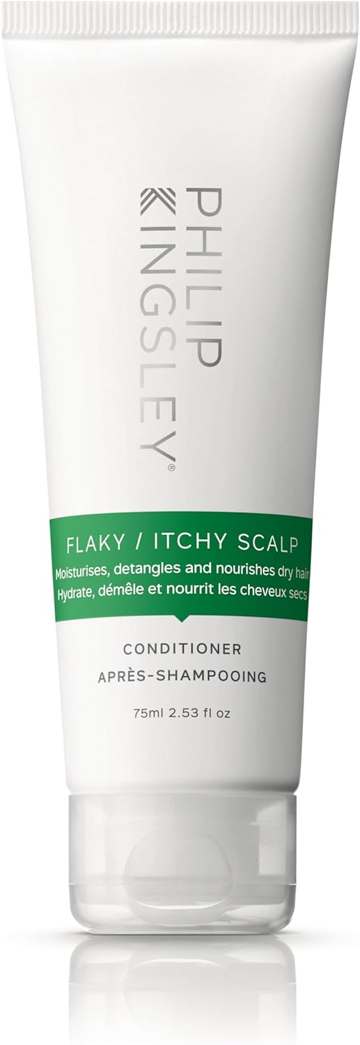Philip Kingsley | Flaky/Itchy Scalp Conditioner | Anit-Dandruff Conditioner For Flaky, Itchy, Dry And/Or Oily Scalps | Cleansing Scalp Care | Hydrates, Soothes, Calms And Detangles | 75Ml