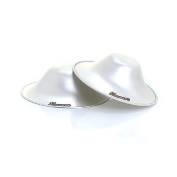 The Original Silvamama Silver Nursing Cups - Nipple Shields for Nursing Newborn-Pure Silver Nursing Cups Natural Breastfeeding Support for Moms (X-Large (925))