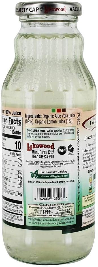 Lakewood Organic Fresh Pressed Pure Aloe (1 X 12.5 Fl Oz)