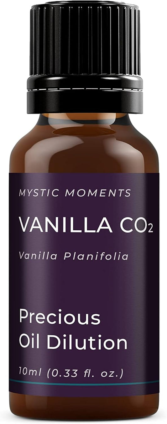 Mystic Moments | Vanilla Co2 Precious Oil Dilution 10Ml 3% Jojoba Blend Perfect For Massage, Skincare, Beauty And Aromatherapy