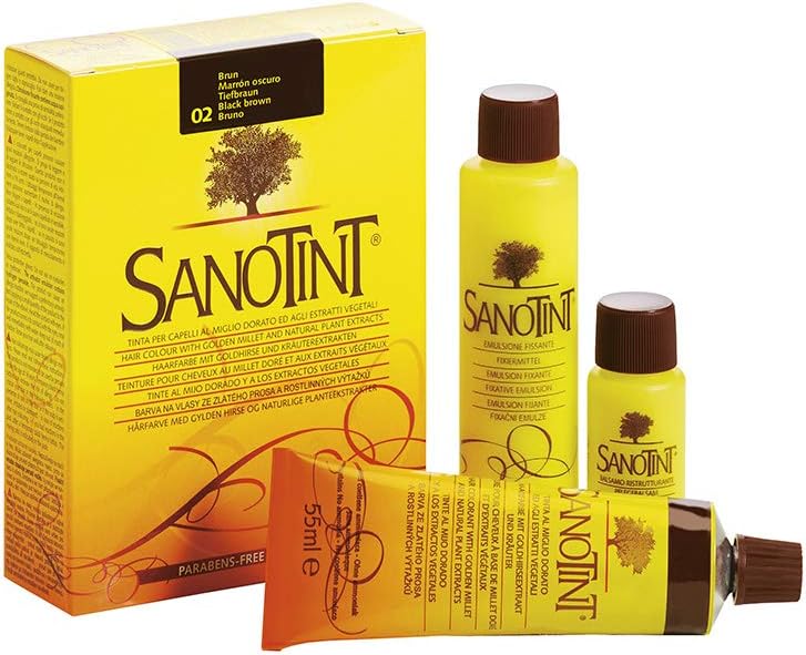 02 - Sanotint Classic Black Brown Hair Dye