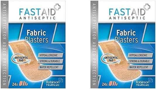 Fastaid Breathable Fabric Plasters 24 (Packaging May Vary) (Pack Of 2)
