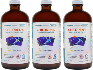 Liquidhealth 16 Oz Kids Liquid Multivitamin Complete Multiple For Children, Toddlers - Essential Vitamins & Minerals Supplement, Immune Support, Gluten Free, Non Gmo, Prebiotic Fiber