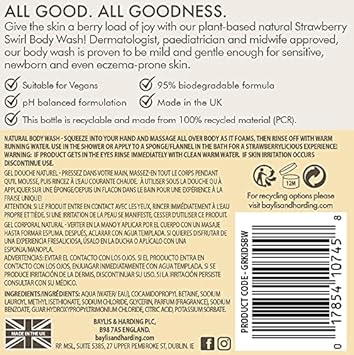 Baylis & Harding Goodness Kids Toiletries Bundle: 3 x 500 ml Shampoo & 3 x 500 ml Body Wash (6 bottles) - Vegan Friendly : Amazon.co.uk: Beauty