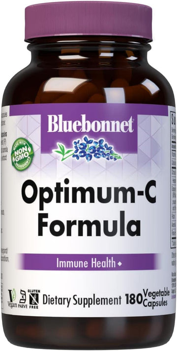 Bluebonnet Optimum C Formula Vegetable Capsules, 180 Count