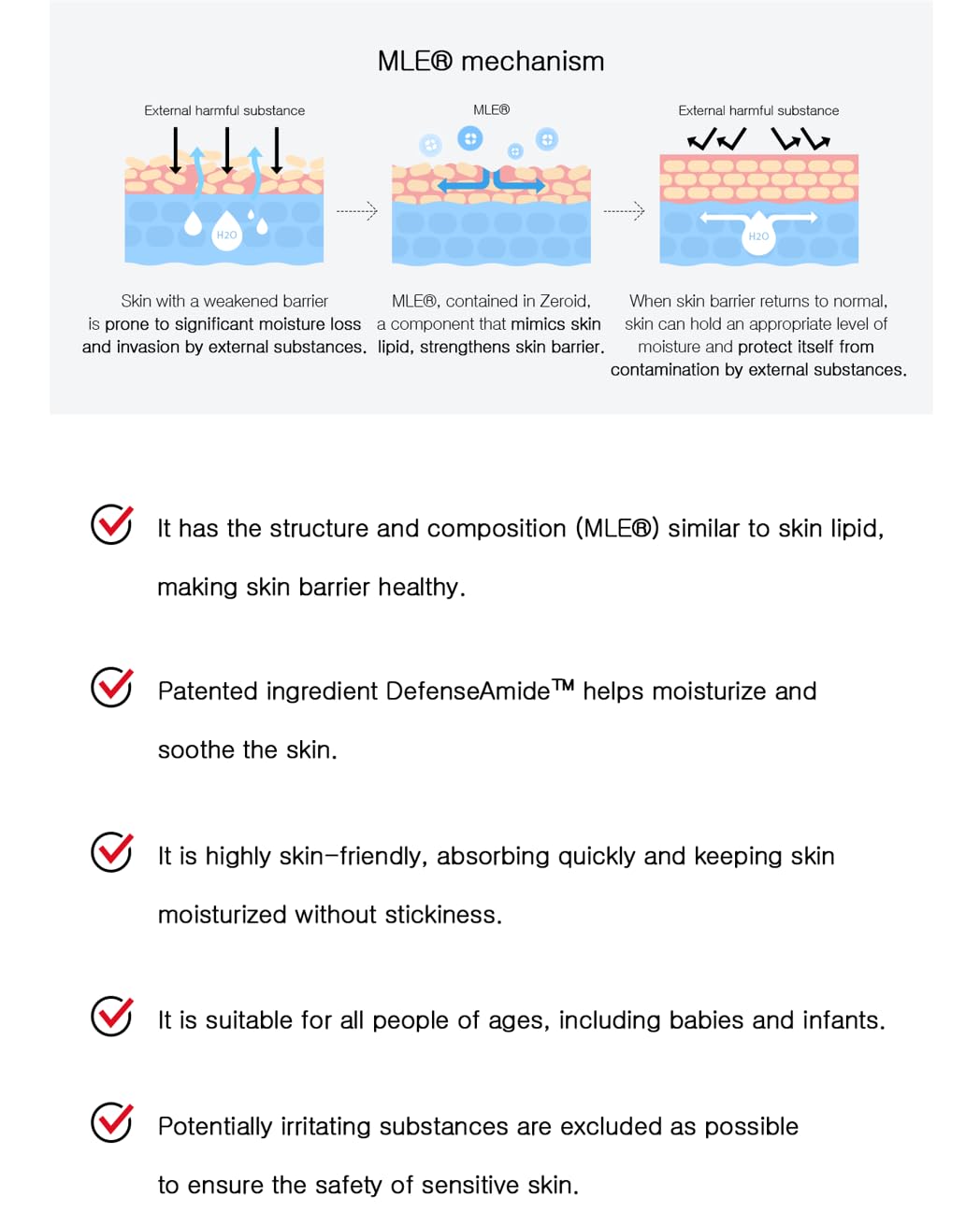 Zeroid Soothing Cream Korean Dermocosmetic Mild Care For Senstive & Dry Skin (160 Ml) : Beauty & Personal Care