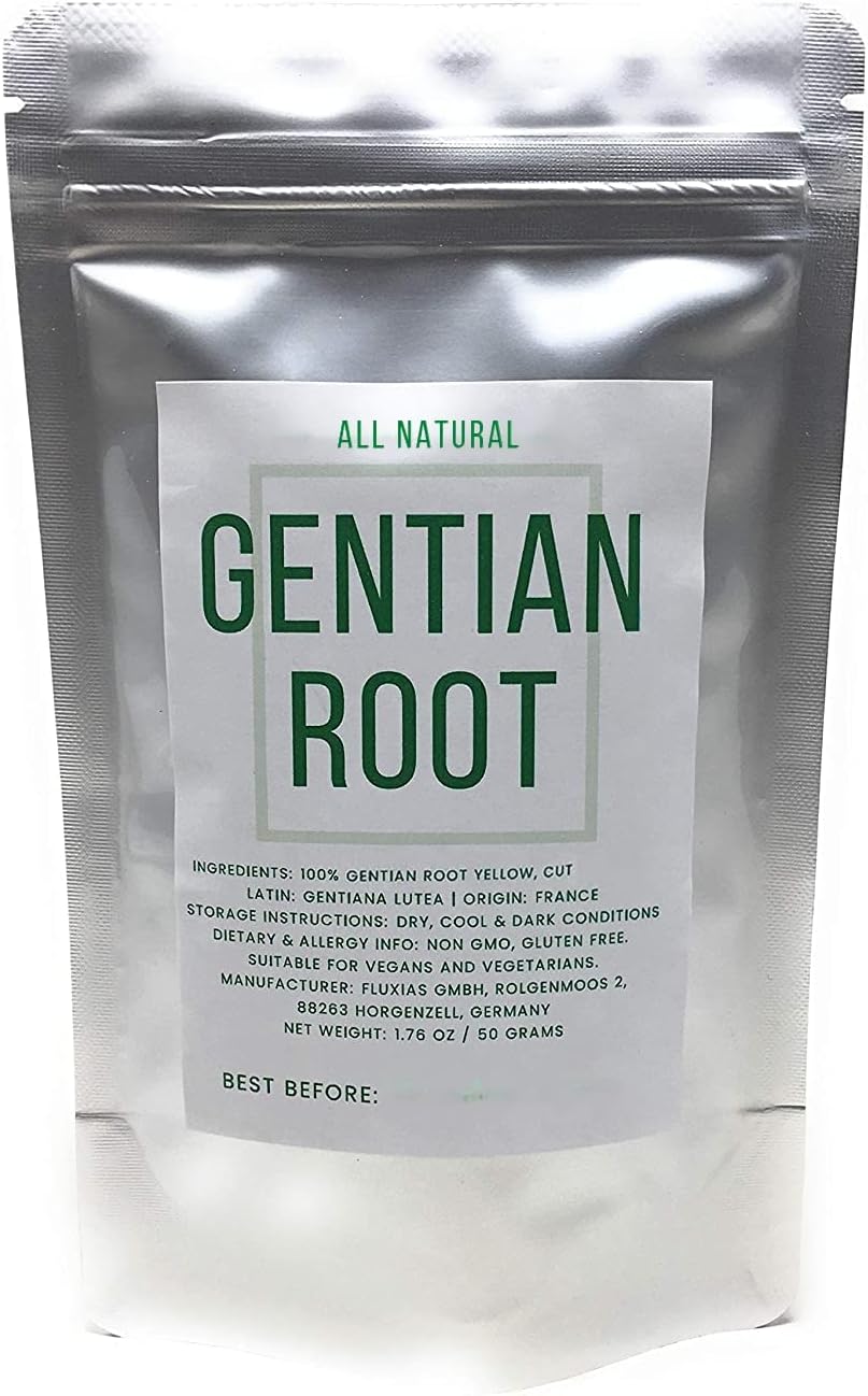 Buy Yellow Gentian Root - Cut, Dried & Natural Gentiana Lutea - Genetian Roots - Long Dan Cao - Origin: France - Net Weight: 1.76Oz/50G On  Free Shipping On Qualified Orders