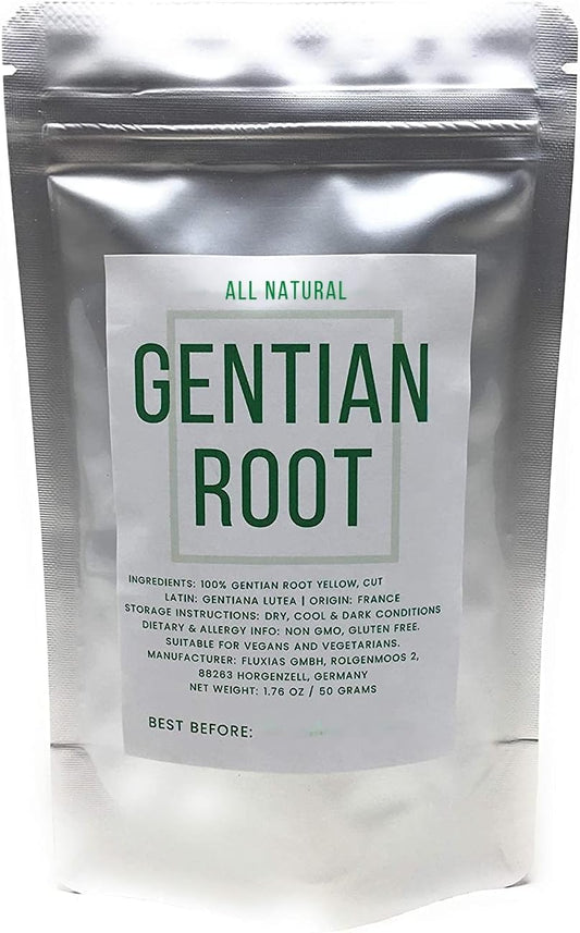 Buy Yellow Gentian Root - Cut, Dried & Natural Gentiana Lutea - Genetian Roots - Long Dan Cao - Origin: France - Net Weight: 1.76Oz/50G On  Free Shipping On Qualified Orders