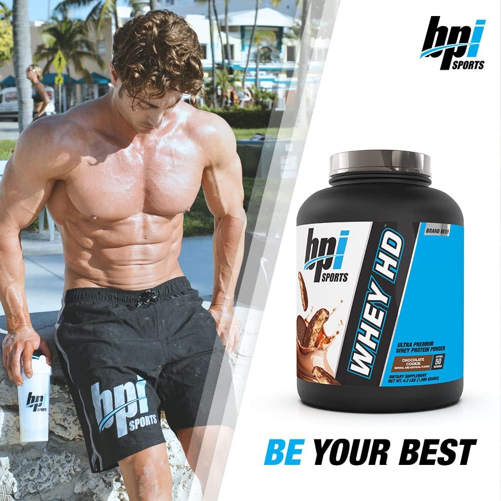 Bpi Sports Whey Hd Ultra Premium Protein Powder Isolate | Workout Whey Protein Powder For Men & Women For Muscle Gain | Milk Protein Concentrates | Chocolate Cookie/ Vanilla Caramel, 4.07 Pound : Health & Household