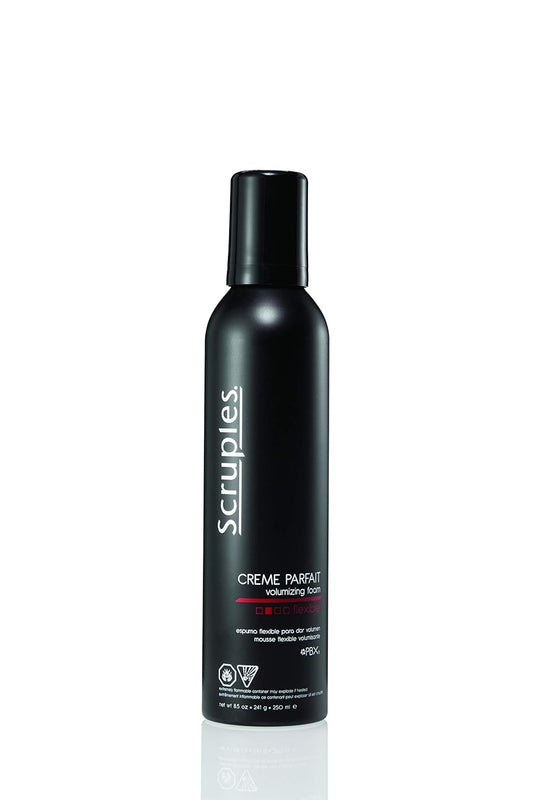 Scruples Creme Parfait Volumizing Foam - Rich & Weightless Styling Foam for Ultimate Smoothing Control, Hydration and Frizz-Free Hold - Alcohol-Free Volume Hair Mousse for Fine to Thick Hair (8.5 oz) : Beauty & Personal Care