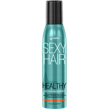 Sexyhair Healthy Active Recovery Repairing Blow Dry Foam | Up To 99% Breakage Reduction | Helps Repair | All Hair Types