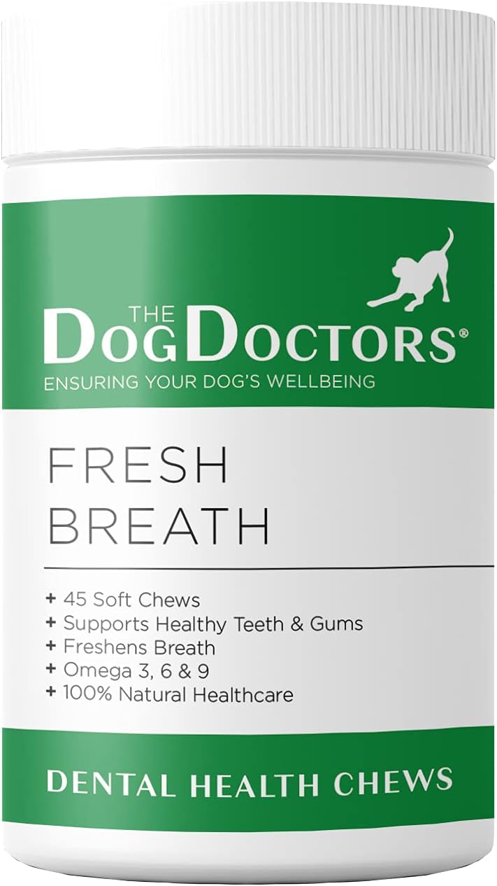 The Dog Doctors Dental Healthcare Chews - Promotes healthy Gums & Teeth whilst Freshening Breath - Ideal Daily Dental Treat For All Breeds & Sizes!