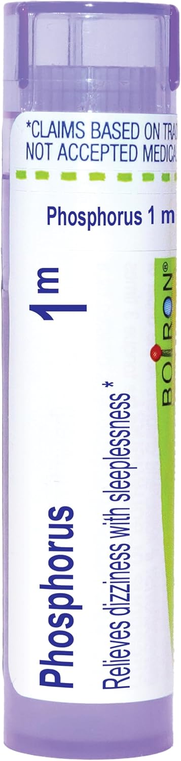 Boiron Phosphorus 1M For Dizziness With Sleeplessness - 80 Pellets