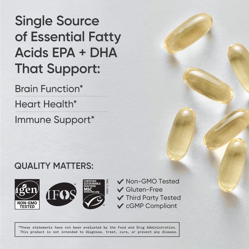 Sports Research Triple Strength Omega 3 Fish Oil from Wild Alaska Poll