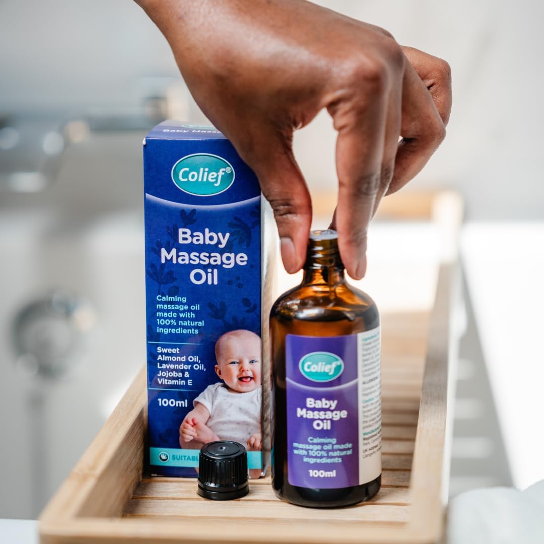 Colief Colic Bundle | Infant Digestive Aid & Baby Massage Oil | Natural/Safe Infant Gas Relief & Soothing Oil For Infants | Reduces Baby Colic, Tummy Bloating, Fussing & Crying : Baby