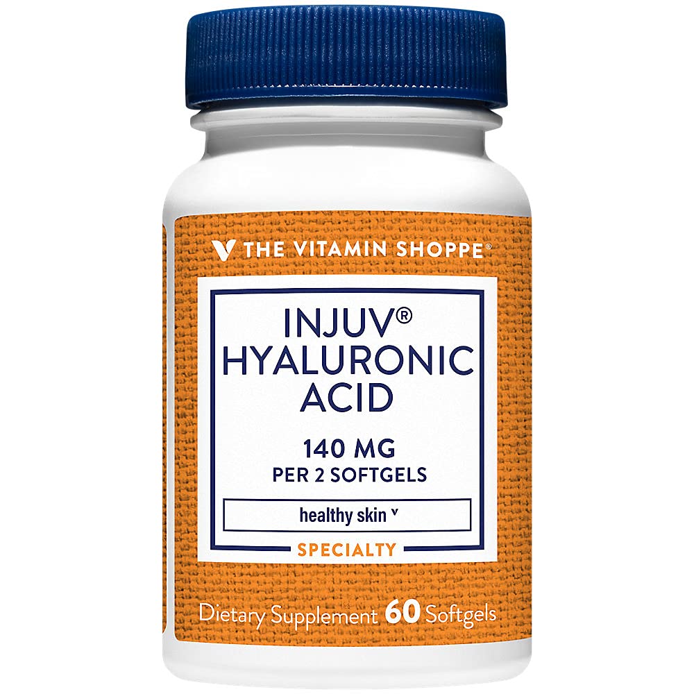 The Vitamin Shoppe Injuv? Hyaluronic Acid 140MG (Rooster Comb Extract), Supports Healthy Skin (60 Softgels)