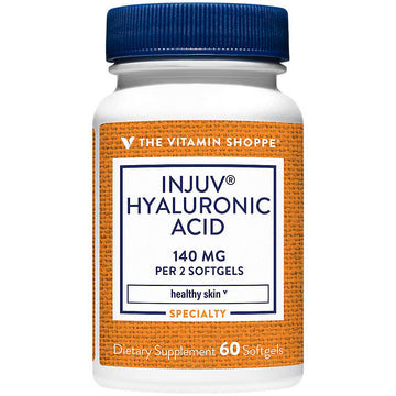 The Vitamin Shoppe Injuv? Hyaluronic Acid 140MG (Rooster Comb Extract), Supports Healthy Skin (60 Softgels)