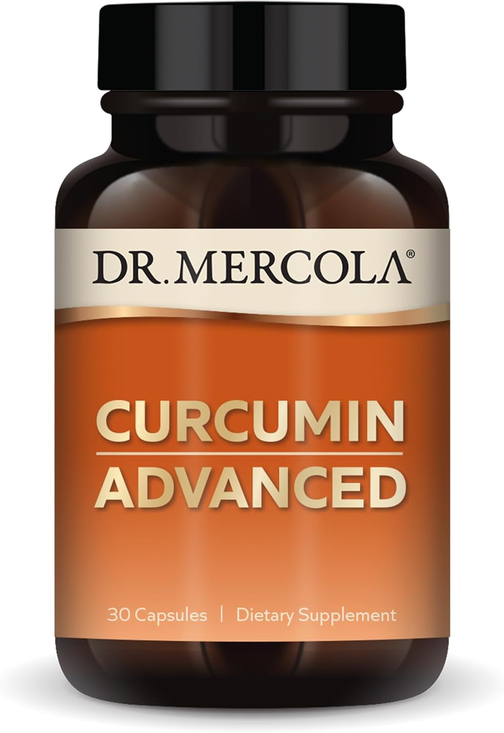 Dr. Mercola Curcumin Advanced, 30 Servings (30 Capsules), 500 Mg Per Capsule, Dietary Supplement, Supports Vision Health And Mental Focus, Non-Gmo