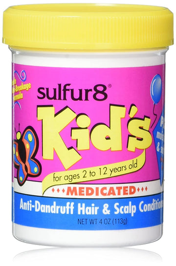 Sulfur 8 Kid'S Medicated Anti-Dandruff Hair And Scalp Conditioner, 4 Ounce