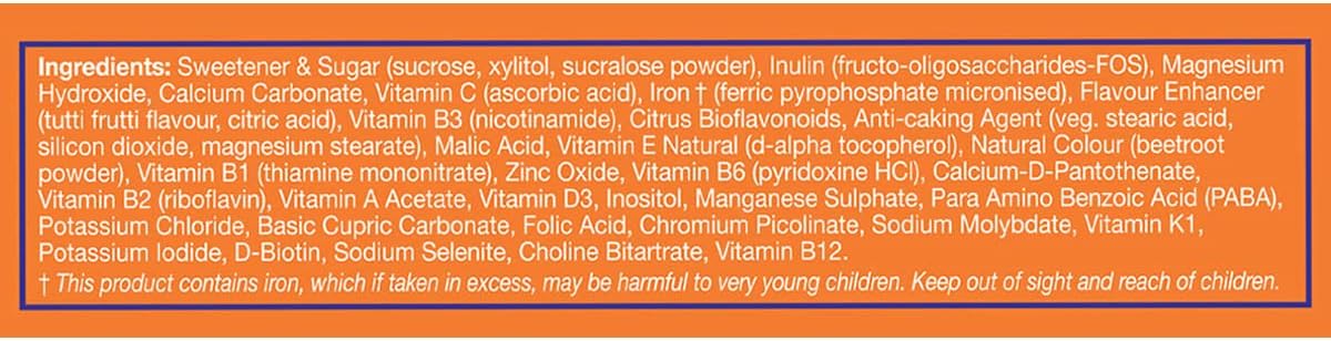 Healthaid Junior-Vit Chewable Multivitamins Pack Of 2 X 30 Vegetarian Tablets (60 Tablets)