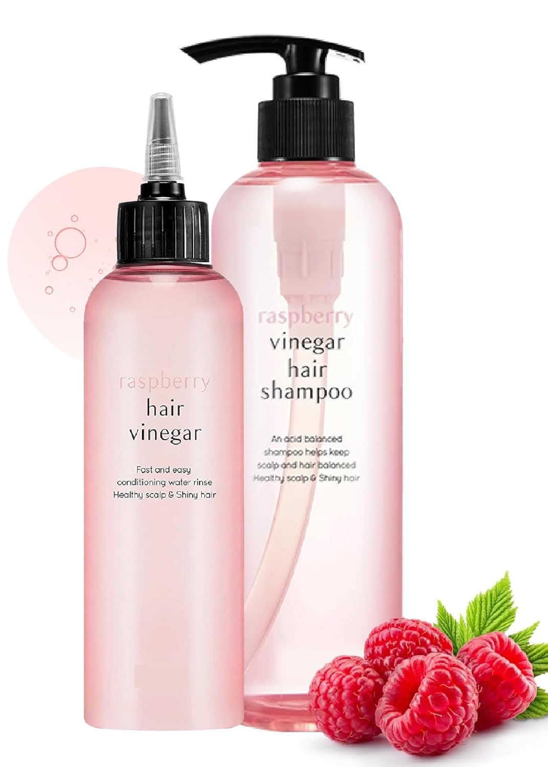 A’Pieu Raspberry Hair Vinegar Rinse And Raspberry Vinegar Hair Shampoo Bundle