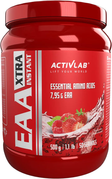 Activlab Eaa Xtra Instant 500G, Strawberry Raspberry Flavour | Essential Amino Acids With B Vitamins | Premium Workout Supplement For Enhanced Muscle Recovery And Performance, Ideal For Athletes