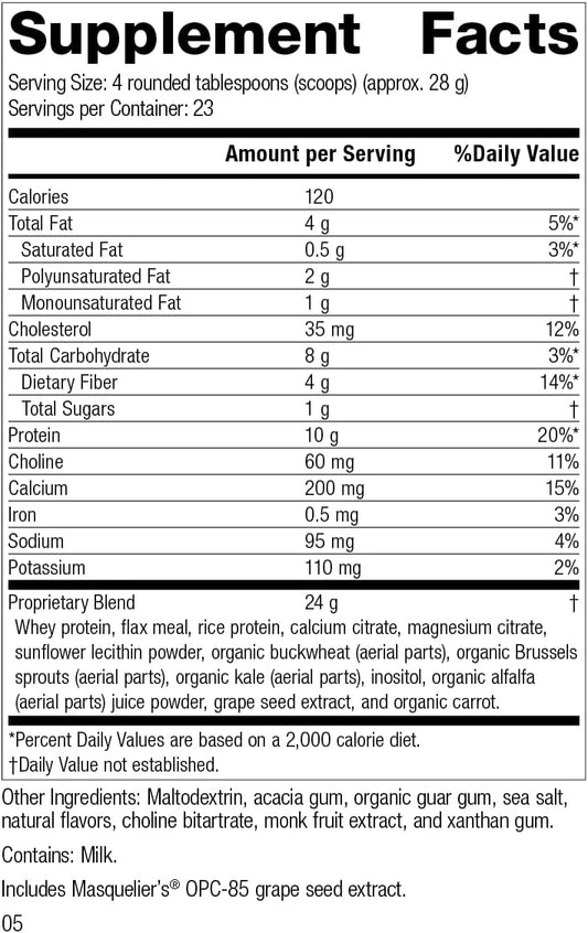 Standard Process Complete Vanilla-Whole Food Nutrition With Amino Acids,Immune Support And Antioxidant Support With Rice Protein,Grapeseed Extract,And Choline-Vegetarian,Vanilla-23 Ounce, 23 Servings