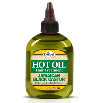 Difeel Jamaican Black Castor Hot Oil Treatment 7.1 Oz. - Deep Conditioning Treatment Made With Natural Castor Oil For Hair Growth