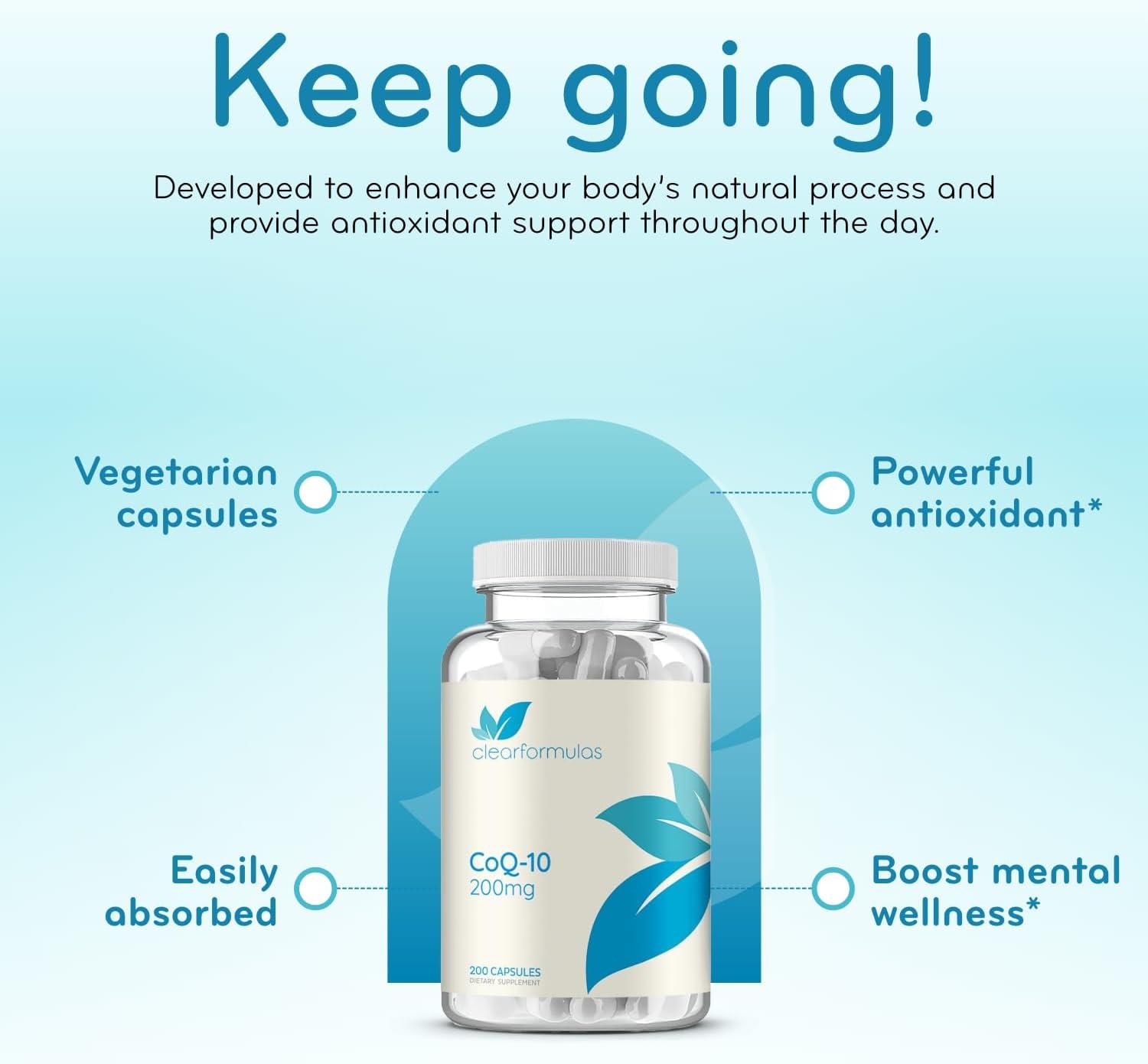 Quick Absorption Coq10 200Mg - Coenzyme Q10 200Mg Potent Antioxidant For Heart Energy And Aging Support - High Stability Coq10 Ubiquinone Capsules - Made In A Cgmp Us Lab (200 Servings) : Health & Household