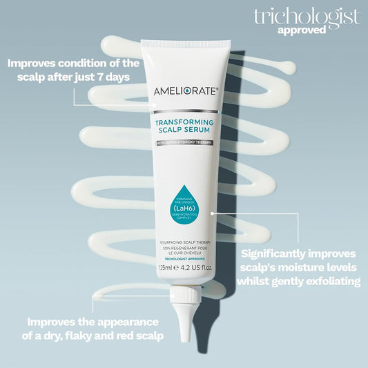 Ameliorate Transforming Scalp Serum 125Ml | Lab6, Oat Oil, Ahas | Dermatologically Tested, Tricologist Approved