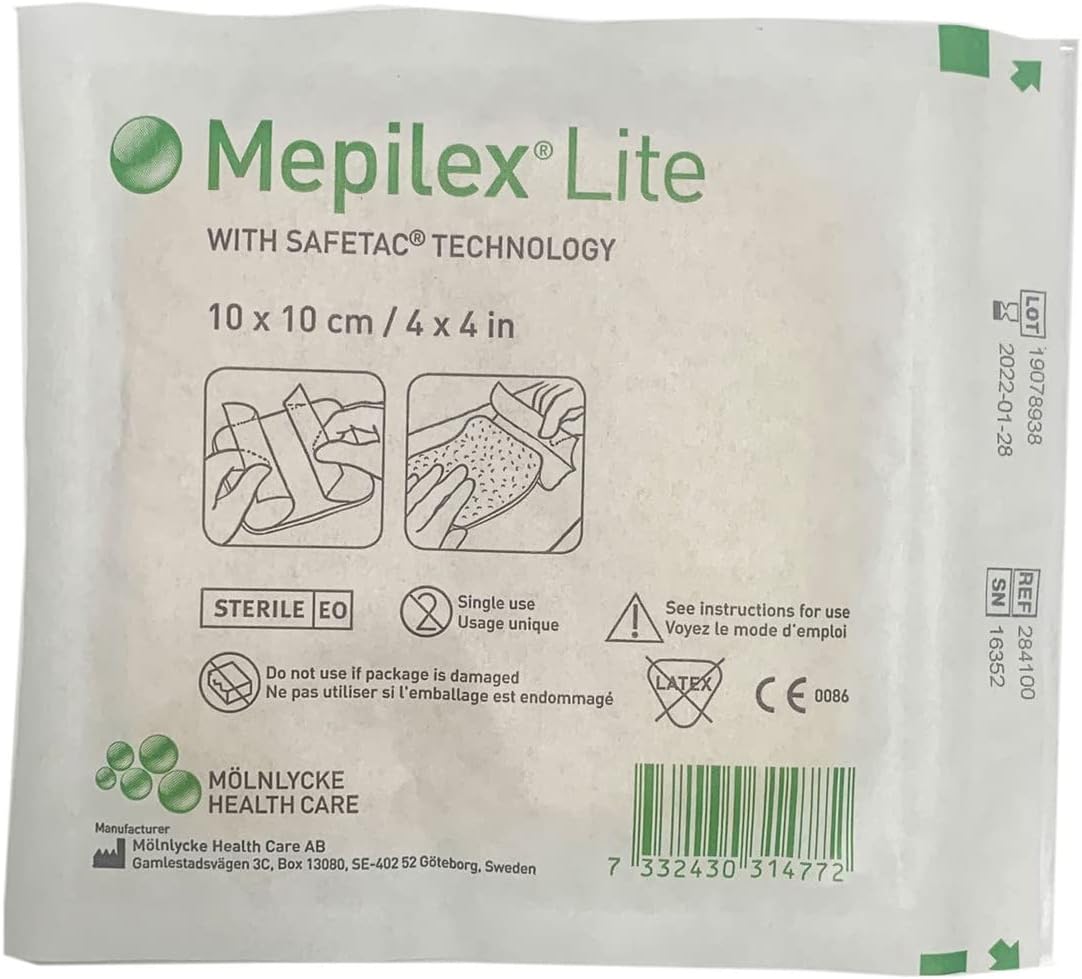 Mepilex Lite Dressing 10X10Cm X 1