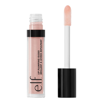 E.L.F. Lip Plumping Gloss, Hydrating, Nourishing, Invigorating, High-Shine, Plumps, Volumizes, Cools, Soothes, Shimmer, Pink Cosmo 8 Ounce 0.09 Fl Oz