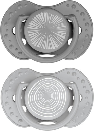Difrax Lovi Dynamic Dummy 3-6 Months Grey