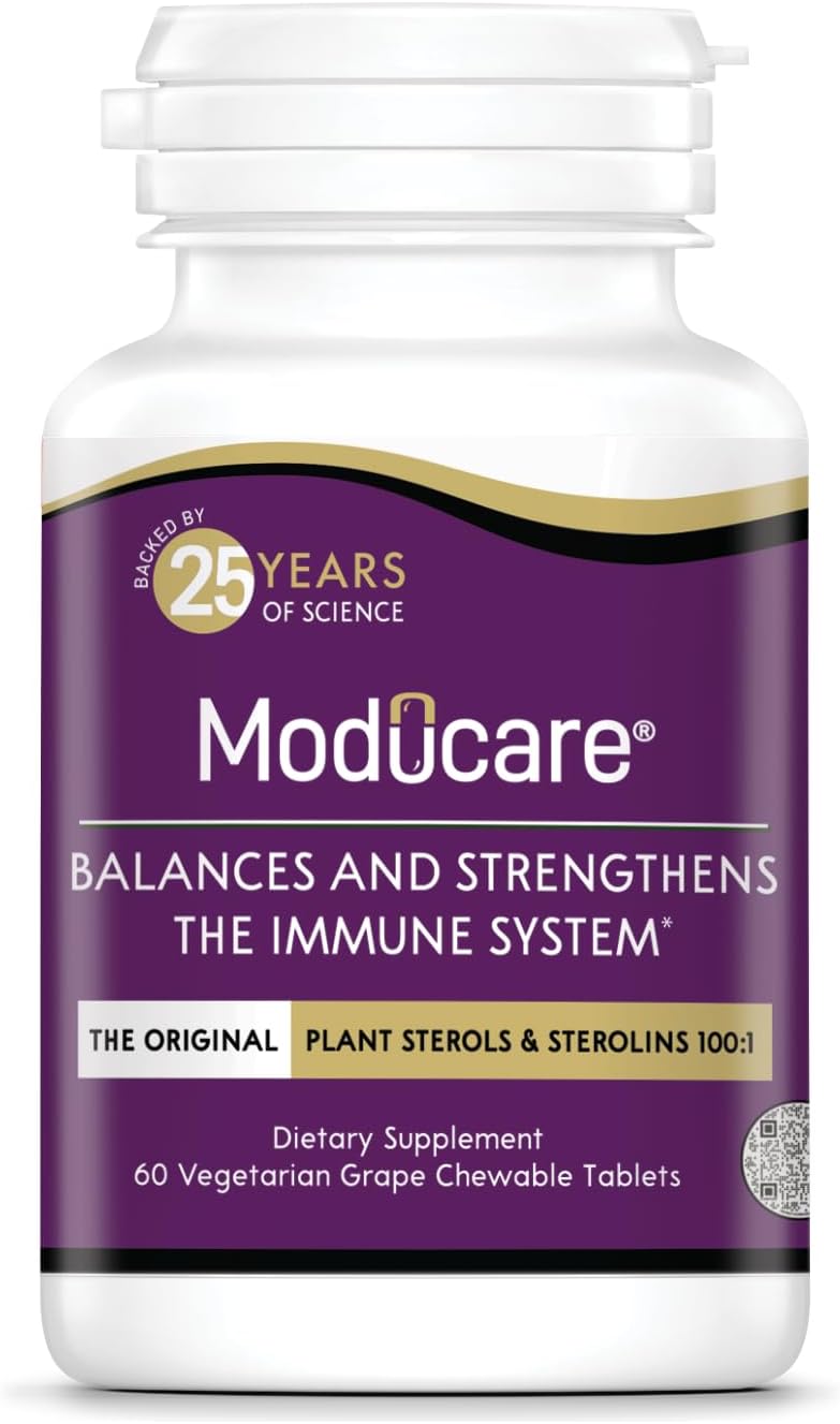Daily Immune Support, Plant Sterol Dietary Supplement, Grape Flavored, 60 Chewable Tablets (Packaging May Vary)