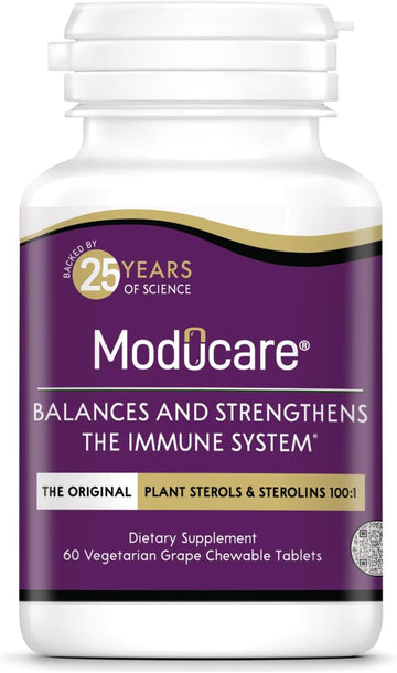 Daily Immune Support, Plant Sterol Dietary Supplement, Grape Flavored, 60 Chewable Tablets (Packaging May Vary)