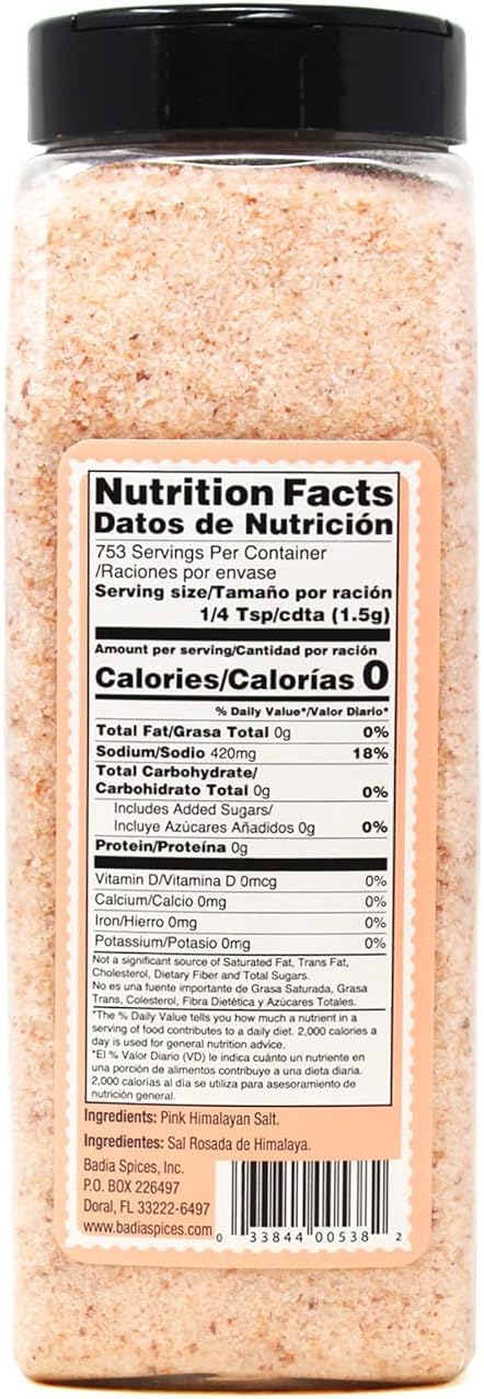 Badia Pink Himalayan Salt - (40 Oz) 1.13Kg