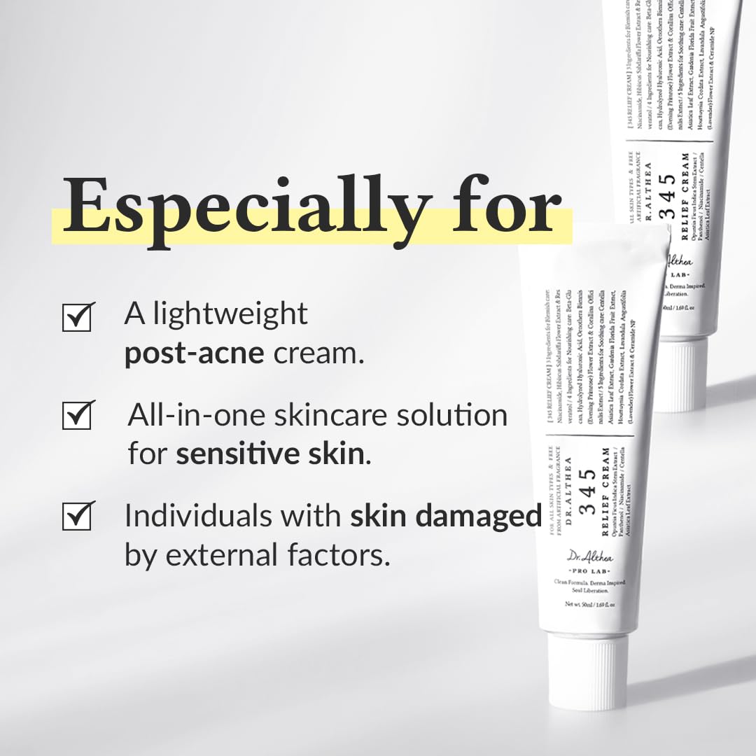 Dr.Althea Dual Cream Set | 345 Relief Cream & 147 Barrier Cream | Soothing Recovery, Deep Hydration, Barrier Enhancement, For All Skin Types, Vegan, Korean Skincare