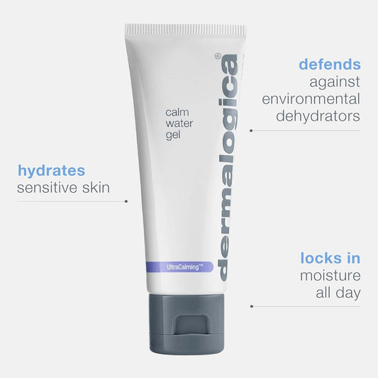 Dermalogica Calm Water Gel, Weightless Face Moisturizer For Sensitive Skin - Help Support Healthy Moisture Balance With Lavender Essential Oil, 1.7 Fl Oz