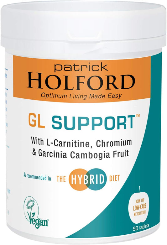 Patrick Holford Gl Support/Weight Management Supplement/For Fat Metabolism & Keto Diet Support / 3 Nutrients/Garcinia Cambogia 2230Mg / Naturally Sourced / 90 Tablets/Vegan/For Women & Men