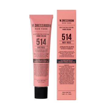 W.Dressroom No.514 May Rose Moisturizing Hand Cream For Dry Hands, Non-Greasy Korean Hand Lotion & Hand Care For Women With Hydrating Formula, Travel Size (1.69 Fl Oz)