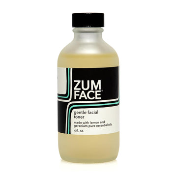 Indigo Wild Zum Face Gentle Facial Toner - Natural Face Toner For Women & Men - Soothing Toner With Witch Hazel - Lemon & Geranium Scent - 4 Fl Oz